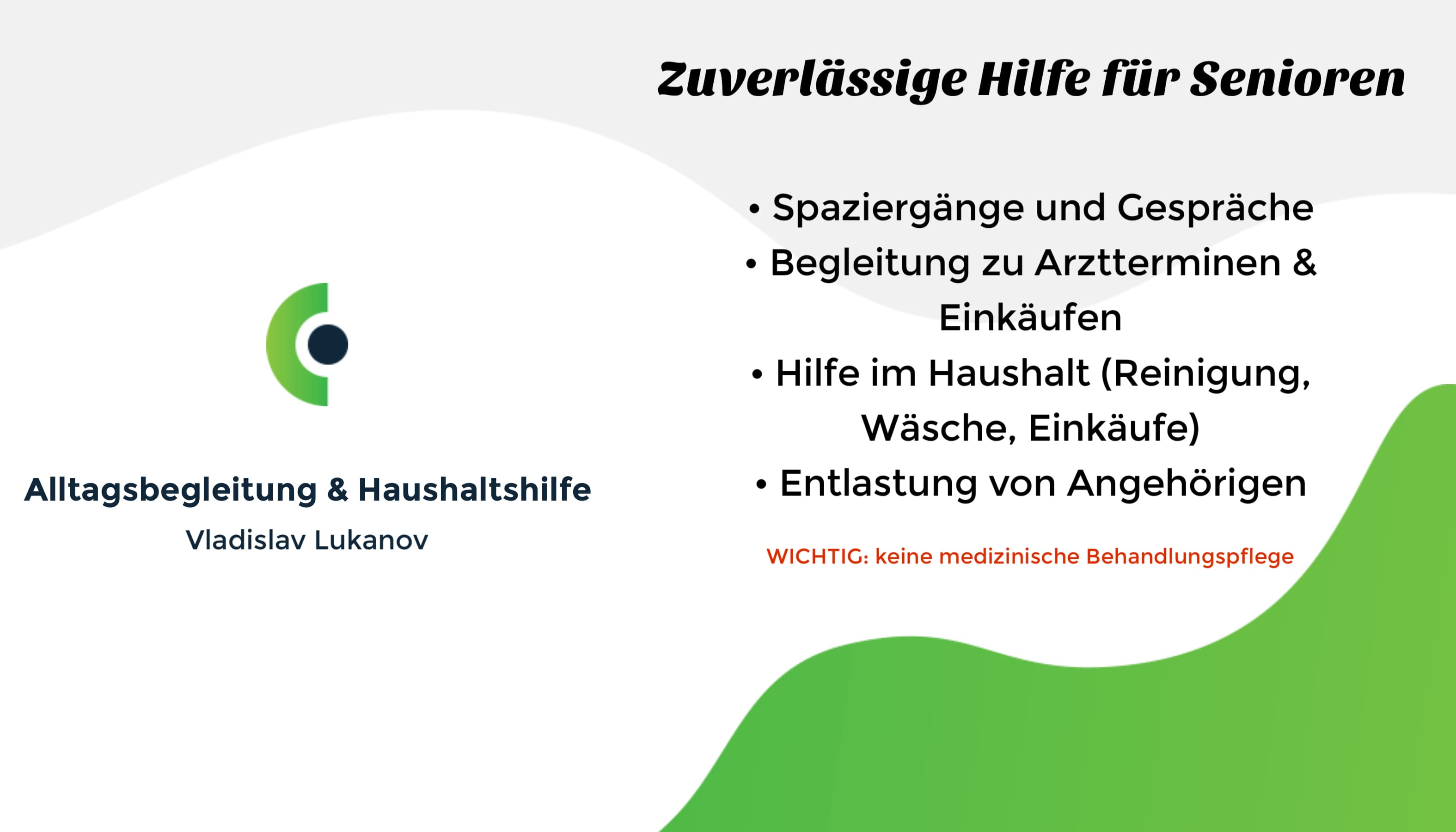 Alltagshilfe - Haushaltshilfe